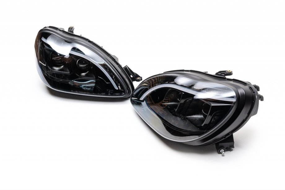 Mercedes S-class W220 1998-2005 гг. Передние фары с LED дневными ходовыми огнями (2 шт) Image