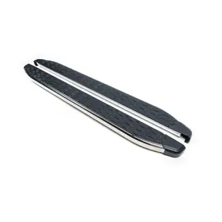 Боковые Подножки BlackLine (2 шт., Алюминий) Hyundai Santa Fe 4 2018-2023 гг. фото 2