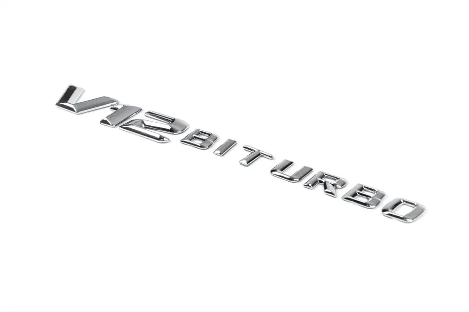 Mercedes GL class X164 2006-2012 гг. Надпись V12 Biturbo Хром Image