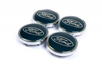 Ford Колпачки на диски 61/56мм синие (4 шт) фото 1