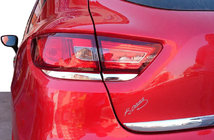 Renault Clio IV 2012-2019 гг. Хромированные накладки на задние фонари (2 шт, нержавейка) фото 1