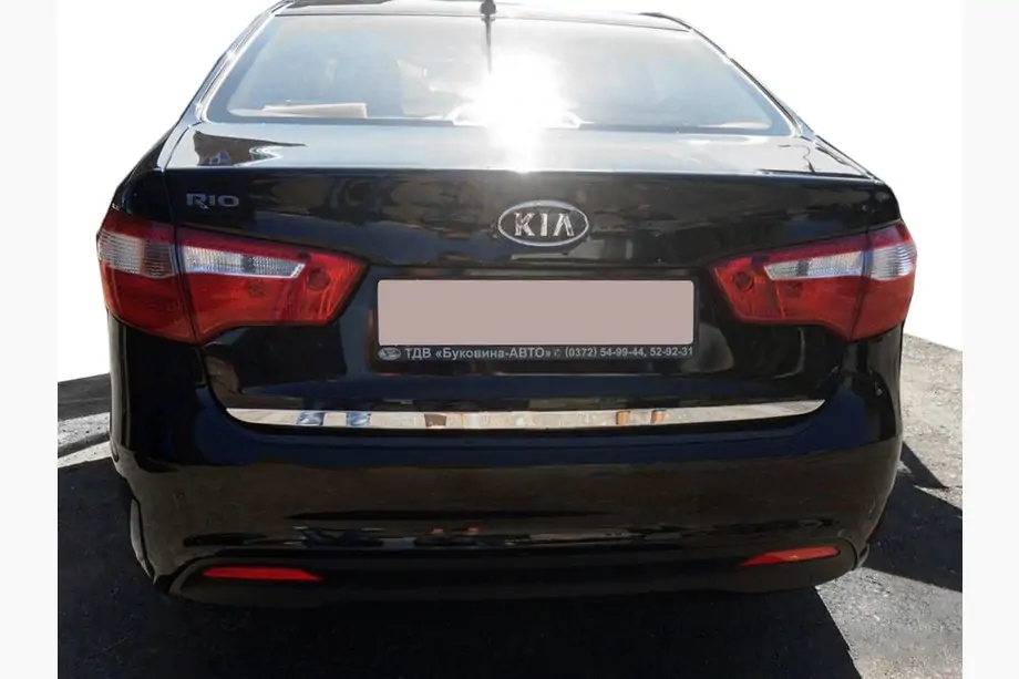 Kia Rio 2012-2017 гг. Накладка на багажник нержавейка Image