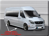 Volkswagen Crafter 2006-2016 гг. Боковые пороги Sport (под покраску) фото 3