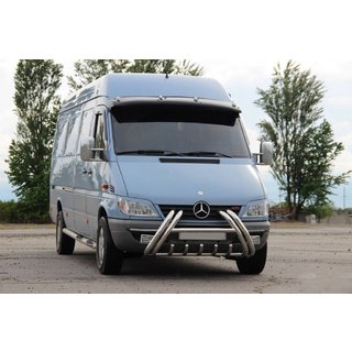 Кенгурятник Kelebek WT011 (нерж.) Mercedes Sprinter W901/902/903/904/905 1995–2006 гг. фото 1