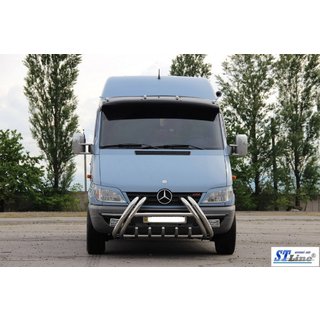 Кенгурятник Kelebek WT011 (нерж.) Mercedes Sprinter W901/902/903/904/905 1995–2006 гг. фото 2