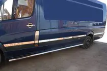 Volkswagen Crafter 2006-2016 гг. Накладки на двери из нержавеющей стали фото 1