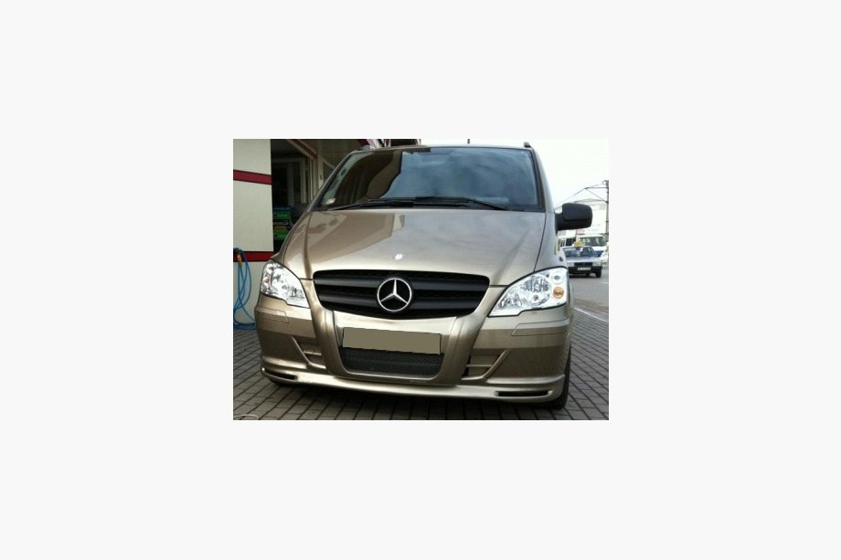 Mercedes Vito W639 2004-2014 гг. Передняя губа бампера (грунтованная под покраску) Image