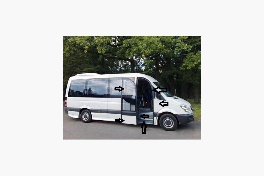 Mercedes Sprinter W906 2006–2018 гг. Комплект двери пассажира Image