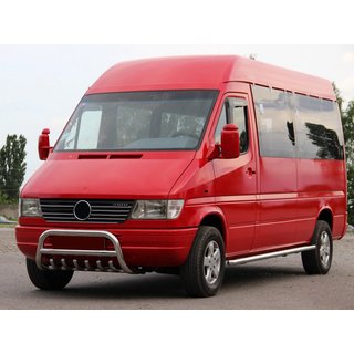 Кенгурятник WT008 (нержавейка) Mercedes Sprinter W901/902/903/904/905 1995–2006 гг. фото 1