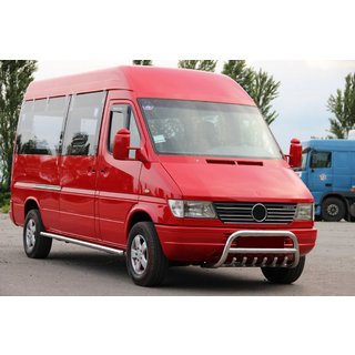 Кенгурятник WT008 (нержавейка) Mercedes Sprinter W901/902/903/904/905 1995–2006 гг. фото 3