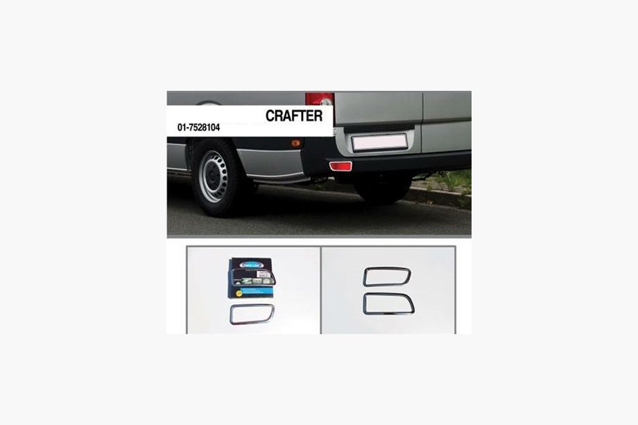 Mercedes Sprinter W906 2006–2018 гг. Накладки на отражатели (2 шт., нержавейка) Фото 4