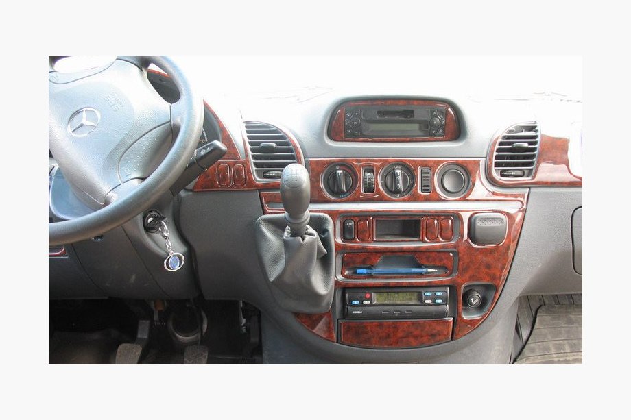 Mercedes Sprinter W901/902/903/904/905 1995–2006 гг. Накладки на панель приборов (Meric) для cdi 2000-2006 Черный рояль Фото 8