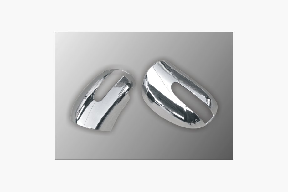Mercedes ML W164 2005-2011 гг. Накладки на Зеркала (2 шт, Нержавейка) Image