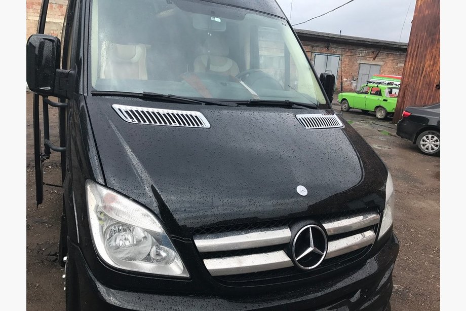 Mercedes Sprinter W906 2006–2018 гг. Хромированные Накладки на Решетку (2006-2013, Нержавейка) OmsaLine - Итальянская Нержавейка Фото 1