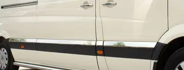 Volkswagen Crafter 2006-2016 гг. Накладки на двери из нержавеющей стали фото 2