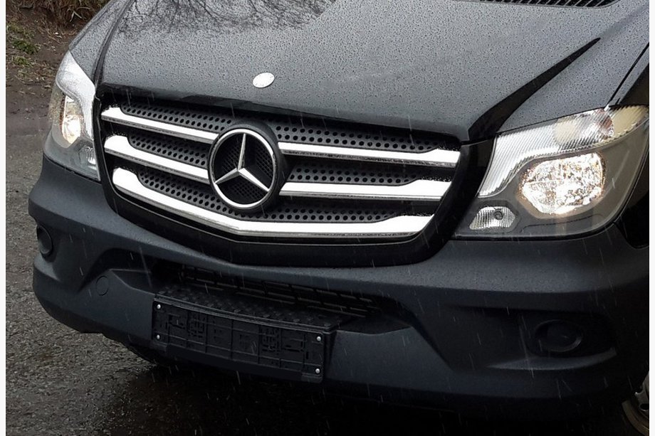 Mercedes Sprinter W906 2006–2018 гг. Хромированные Накладки на Решетку (2013↗, Нержавеющая Сталь) OmsaLine - Итальянская Нержавейка Image