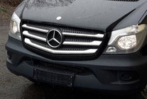 Mercedes Sprinter W906 2006–2018 гг. Хромированные Накладки на Решетку (2013↗, Нержавеющая Сталь) OmsaLine - Итальянская Нержавейка фото 1