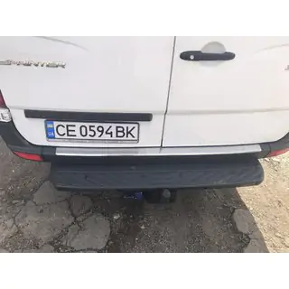 Накладка на задний бампер МАТОВАЯ (Omsa, Нержавейка) фото 3