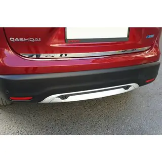 Накладка на багажник нержавейка Nissan Qashqai 2014-2021 гг. фото 1