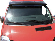 Renault Trafic 2001–2015 гг. Козырек на лобовое стекло (черный глянец, 5мм) фото 1