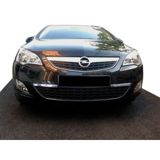 Opel Astra J Накладка на торец переднего бампера (нерж)