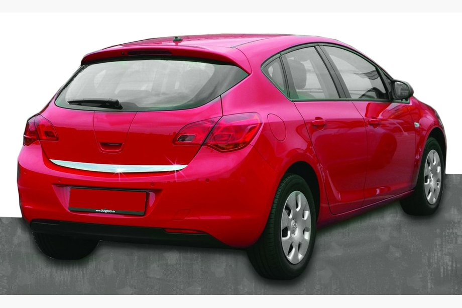 Opel Astra J 2009-2015 гг. Накладка на багажник нержавейка Фото 1