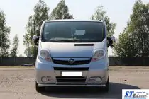 Nissan Primastar 2002-2014 гг. Передняя защита ST014 (нержавейка) фото 2