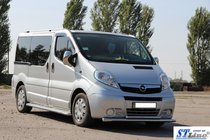 Opel Vivaro 2001–2015 гг. Передняя защита ST014 (нержавейка) фото 3