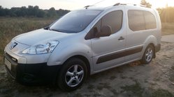 Peugeot Partner Tepee 2008-2018 гг. Хромированные Рейлинги фото 5