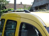 Renault Kangoo 1998-2008 гг. Хромированные Рейлинги Стандартная база, пластиковые ножки фото 2