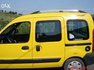 Renault Kangoo 1998-2008 гг. Хромированные Рейлинги Стандартная база, пластиковые ножки фото 4
