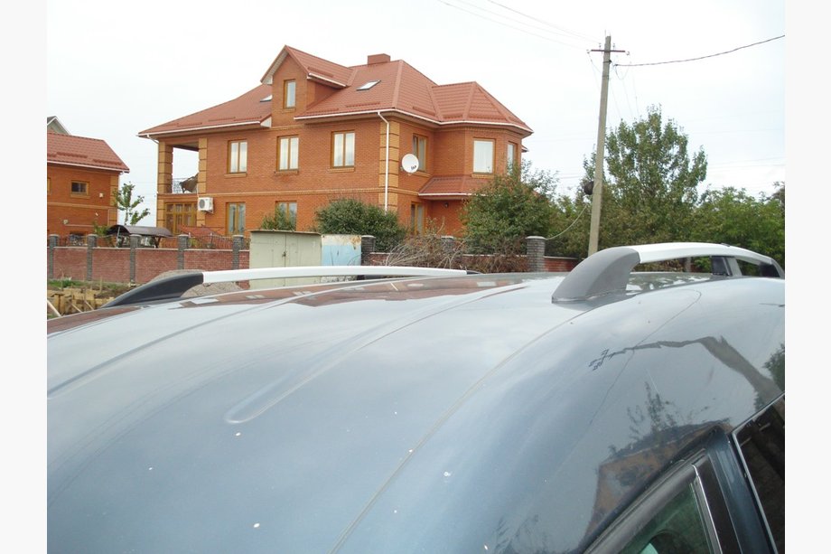 Volkswagen Caddy 2010-2015 гг. Хромированные Рейлинги Стандартная база, Пластиковая опора Фото 5