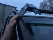 Opel Vivaro 2001–2015 гг. Козырек на лобовое стекло (черный глянец, 5мм) фото 6