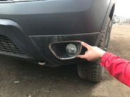 Renault Duster 2008–2017 гг. Накладки на противотуманные фары 2008-2013 (2 шт., нержавейка) фото 2