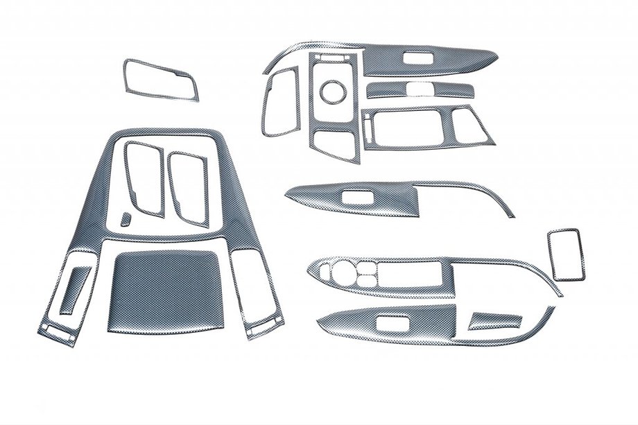 Hyundai I-30 2007-2011 гг. Накладки на панель приборов BIG Карбон Фото 3