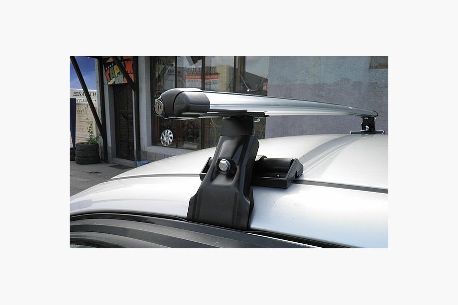 Chevrolet Aveo T200 2002-2008 гг. Багажник на крышу CAMEL (Хром, Пара) Image