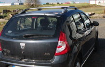 Renault Sandero 2007-2013 гг. Рейлинги Skyport GREY фото 3