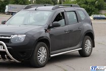 Dacia Duster 2008-2018 гг. Боковые трубы (2 шт., нержавейка) фото 2