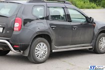 Dacia Duster 2008-2018 гг. Боковые трубы (2 шт., нержавейка) фото 3