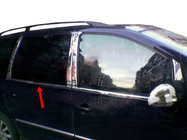 Volkswagen Sharan 1995-2010 гг. Окантовка окон нержавейка (4 шт) Carmos - Турецкая Нержавеющая Сталь фото 4