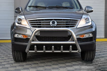 SsangYong Rexton I 2001-2017 гг. Кенгурятник WT003 (нержавейка) фото 1