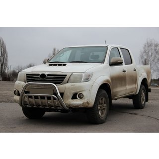 Передний Защитный Дуга WT002 (Нержавейка) Toyota Hilux 2006-2015 гг. фото 2