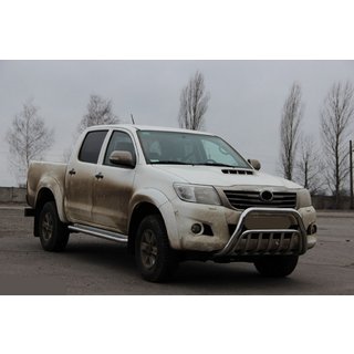 Передний Защитный Дуга WT002 (Нержавейка) Toyota Hilux 2006-2015 гг. фото 3