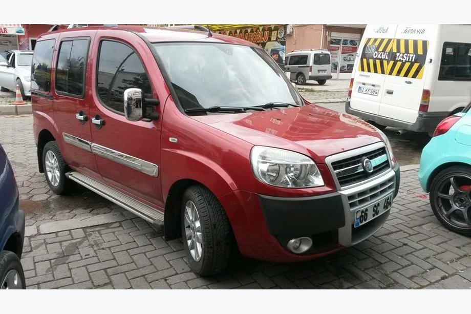 Fiat Doblo I 2005-2010 гг. Молдинги на двери Широкая модель (4 шт, нержавейка) OmsaLine - Итальянская Нержавейка Фото 4