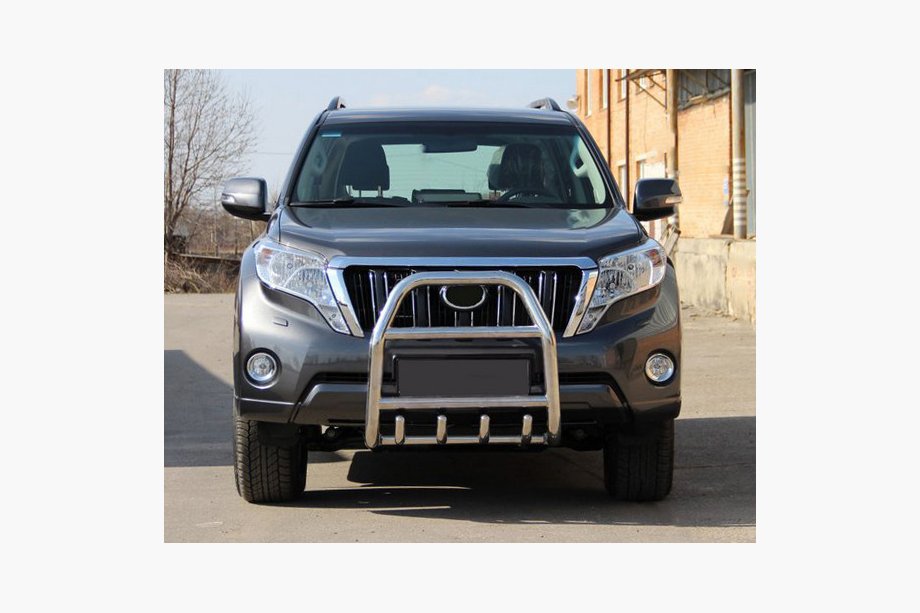 Toyota Land Cruiser Prado 150 2009-2023 гг. Кенгурятник QT007 (нержавейка) Image