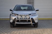 Toyota Rav 4 2013-2018 гг. Защита переднего бампера WT018 (нержавейка) фото 5