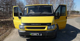 Ford Transit 2000–2014 гг. Дефлектор капота 2000-2006 VIP фото 1