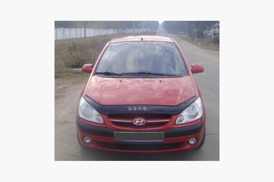 Hyundai Getz 2002- гг. Дефлектор капота 2006+ (VIP) Image
