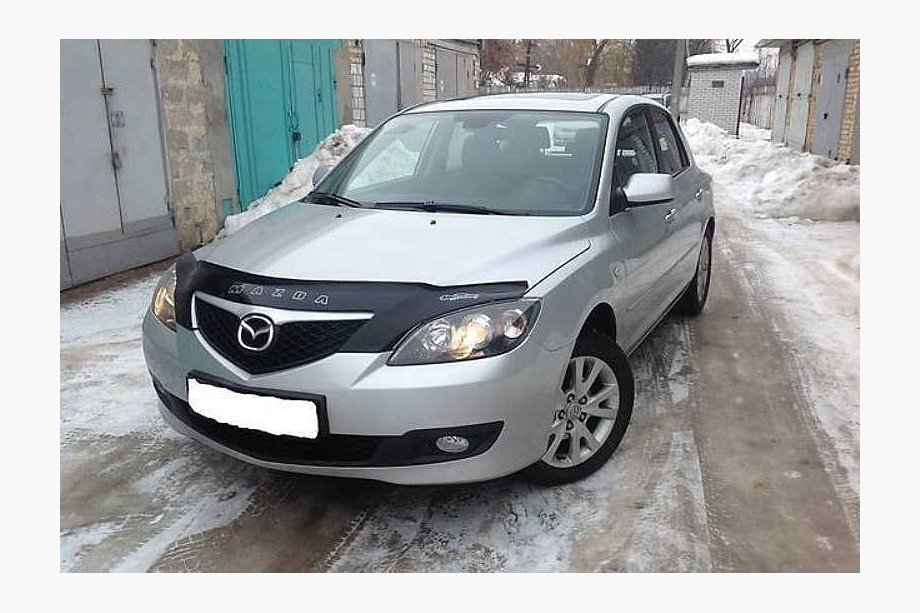Mazda 3 2003-2009 гг. Дефлектор капота HB (VIP) Image