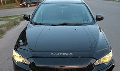 Mitsubishi Lancer X 2008- гг. Дефлектор капота (VIP) фото 1